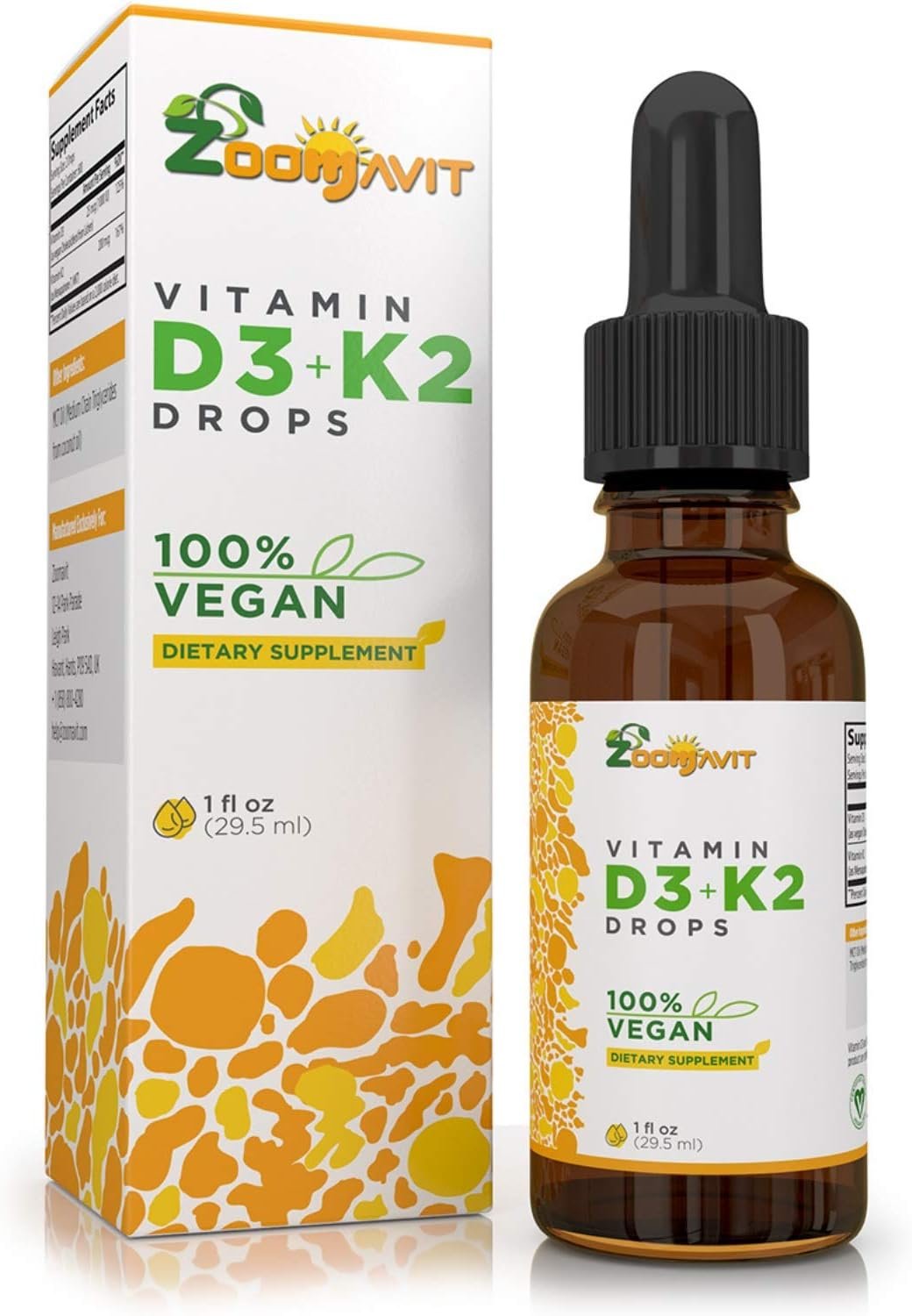 Zoomavit Vegan D3 K2 Liquid Drops